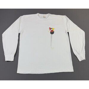 Rare Vintage Y2K Barenaked Ladies Art Painting Album Tour Concert White Shirt